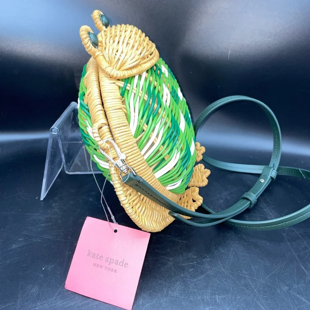 Kate Spade Green and Tan Frog Crossbody Bag - Picture 5 of 9